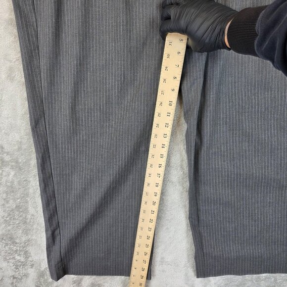 Old Navy Pants Womens XXL Gray Pinstripe Extra High-Rise Taylor Wide Leg Trouser - Picture 4 of 12